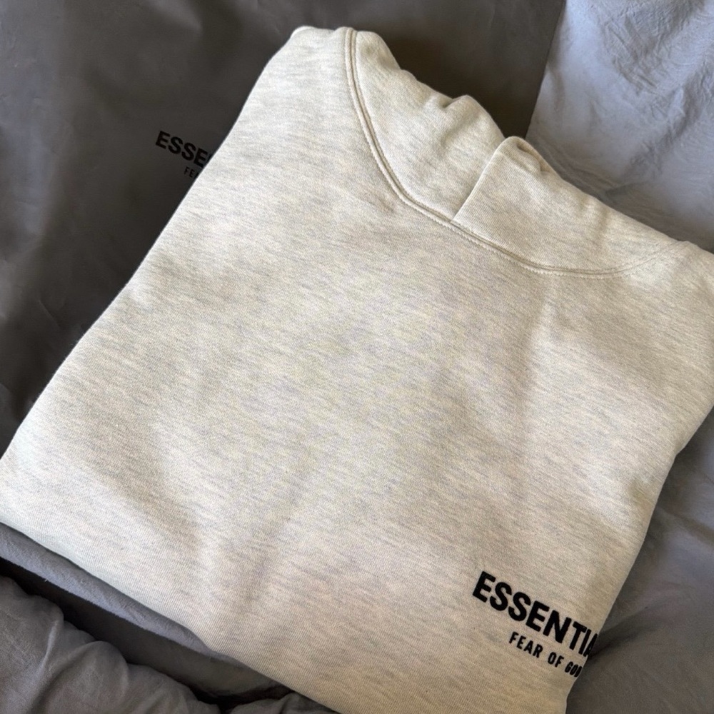 Essentials Cream Crewneck Sweater